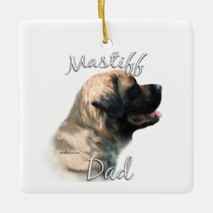 Mastiff (flauschig) Vater 2 Keramikornament