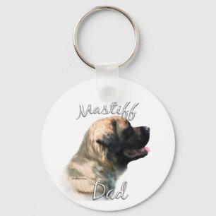 Mastiff (flauschig) Vater 2 Schlüsselanhänger