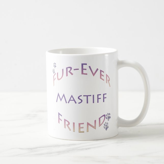 Mastiff Furever Kaffeetasse (Rechts)