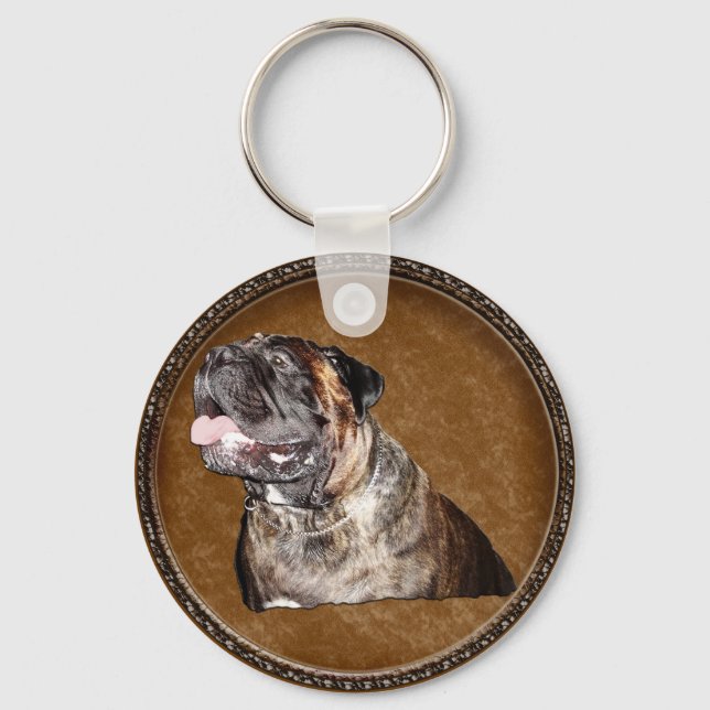 Mastiff Gifts Schlüsselanhänger Bullmastiff Gesche (Vorderseite)