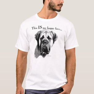 Mastiff-glückliches Gesicht T-Shirt