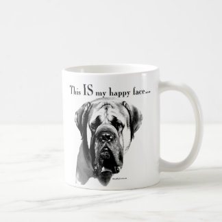 Mastiff Happy Face Kaffeetasse