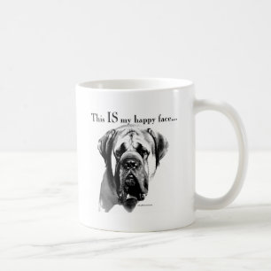Mastiff Happy Face Kaffeetasse