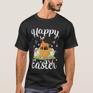 Mastiff-Hund Frohe Ostern Eierjagd Hasenohren Oste T-Shirt