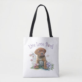 Mastiff Hund Mama Floral Tasche