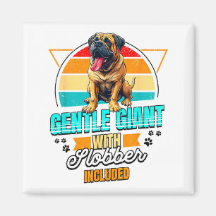 Mastiff-Liebhaber Lustiger Mastiff-Hund Retro Magnet