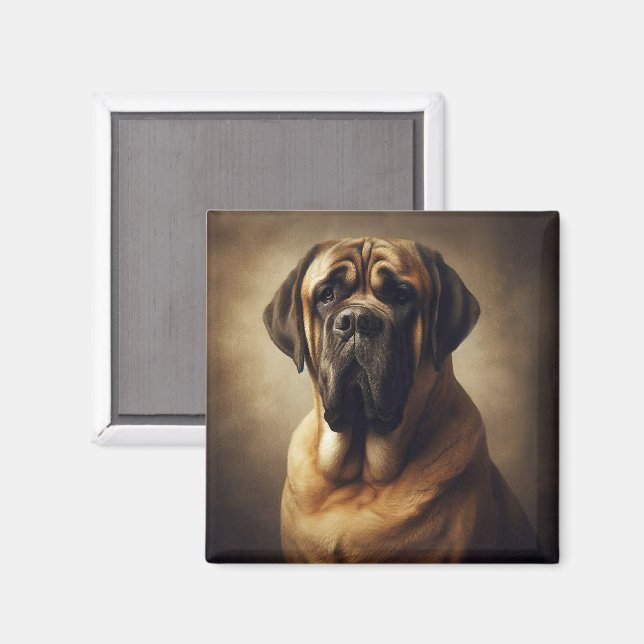 Mastiff Magnet (Vorderseite/Rückseite)