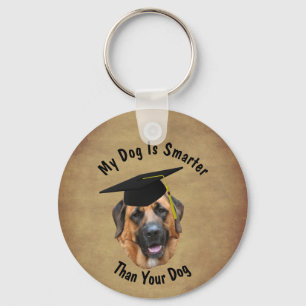 Mastiff Mein Hund ist schlauer als Ihr Hund Lustig Schlüsselanhänger