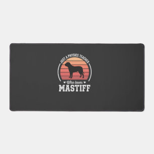 Mastiff-Physiklehrer-Hundefreund Schreibtischunterlage