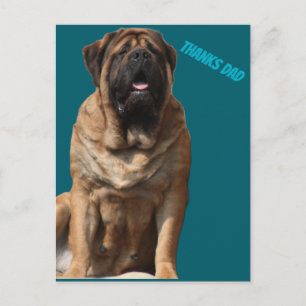 Mastiff Vatertag Best Friends Feiertagspostkarte