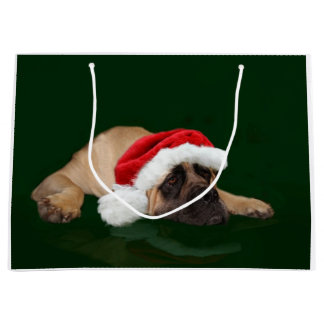 Mastiff-Weihnachten Große Geschenktüte
