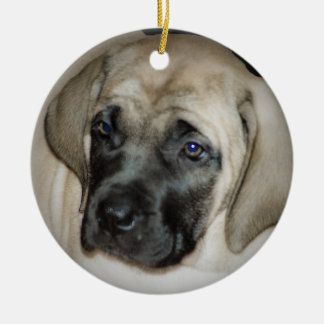 Mastiff-Welpen-Verzierung Keramik Ornament