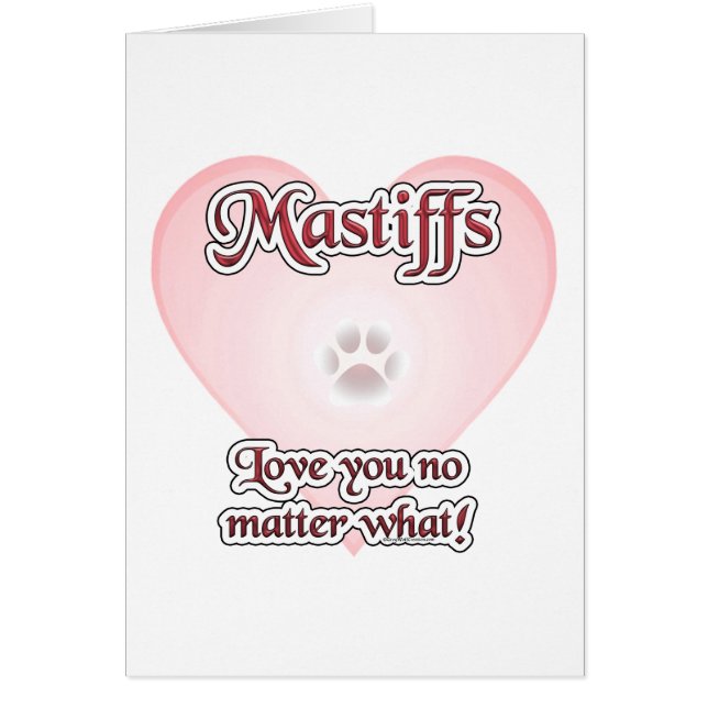 Mastiffs Liebe Sie egal welche Karte (Vorne)