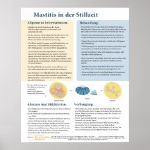 Mastitis im Stillen Poster (deutsch)