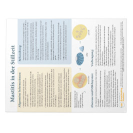 Mastitis in der Stillzeit Tear-away (deutsch) Notizblock