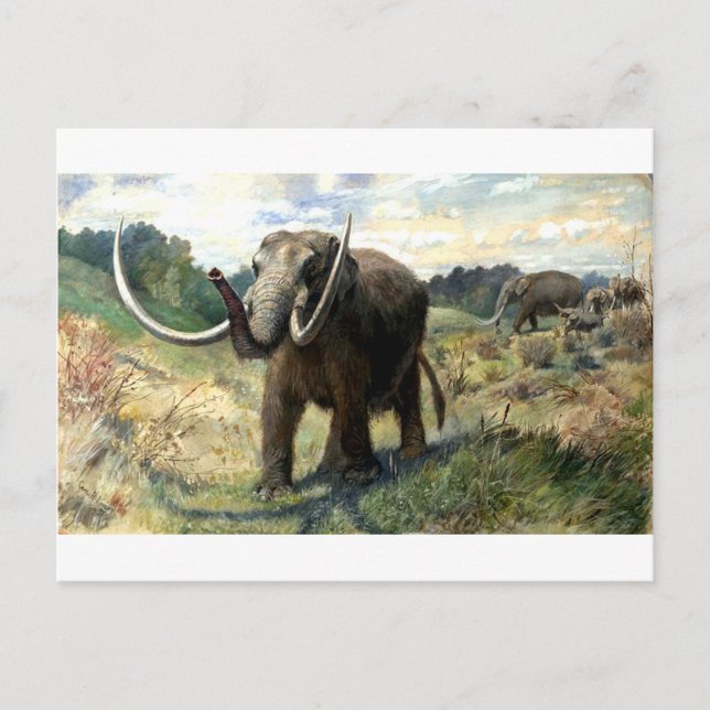 Mastodon-1 Postkarte (Vorderseite)