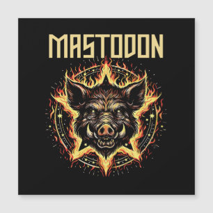 Mastodon-Eber-Feuer Magnetkarte