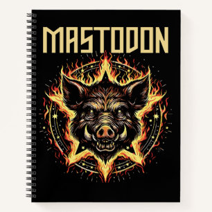 Mastodon-Eber-Feuer Notizbuch