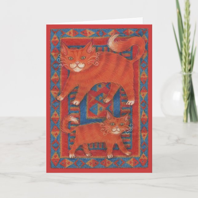 Mat Cats "Happy Mother's Day" Grüße Karte (Vorderseite)
