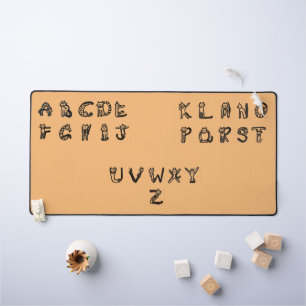 Mat de bureau - Alphabet de ligne