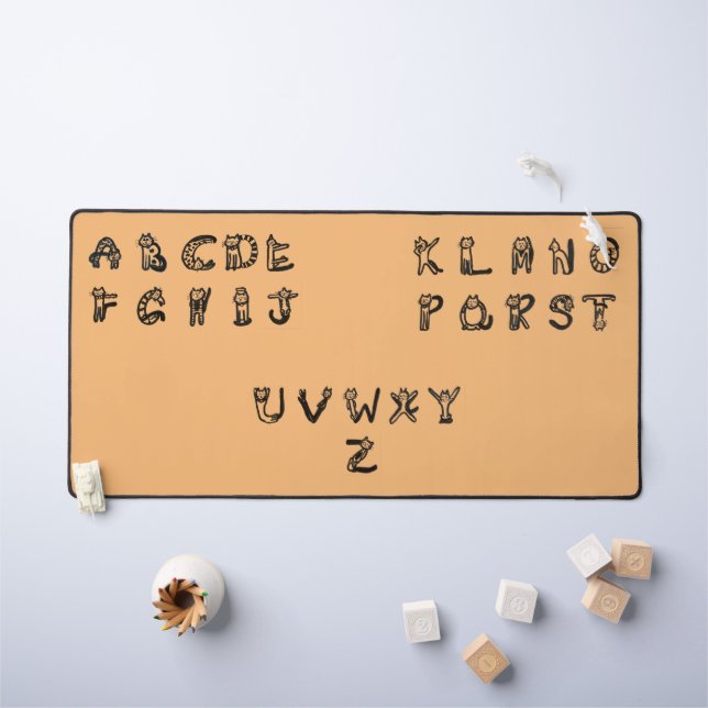 Mat de bureau - Alphabet de ligne (Tableau pour enfants)