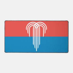 Mat de bureau avec drapeau de Kansas City, USA