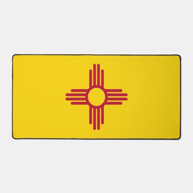 Mat de bureau avec drapeau du Nouveau-Mexique, Éta (Recto)
