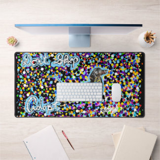 Mat de bureau avec message de protection pour anim