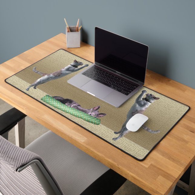Mat de bureau - Chats en jeu (Bureau 2)