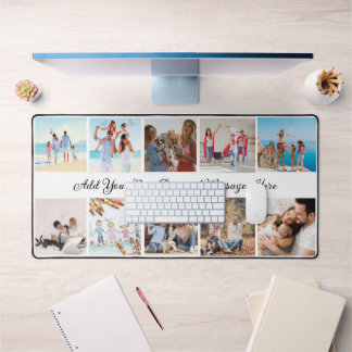 Mat de bureau de 10 photos personnalisé