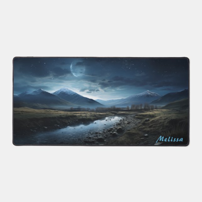 Mat de bureau de nuit à lumière de lune personnali (Recto)