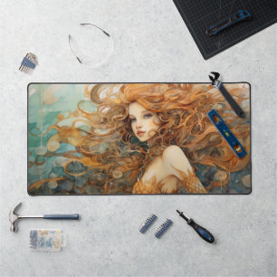 Mat de bureau de sirène, Pad de souris de sirène