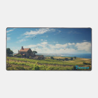 Mat de bureau de vignoble personnalisé