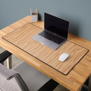 Mat de bureau en bois naturel pour espace de trava