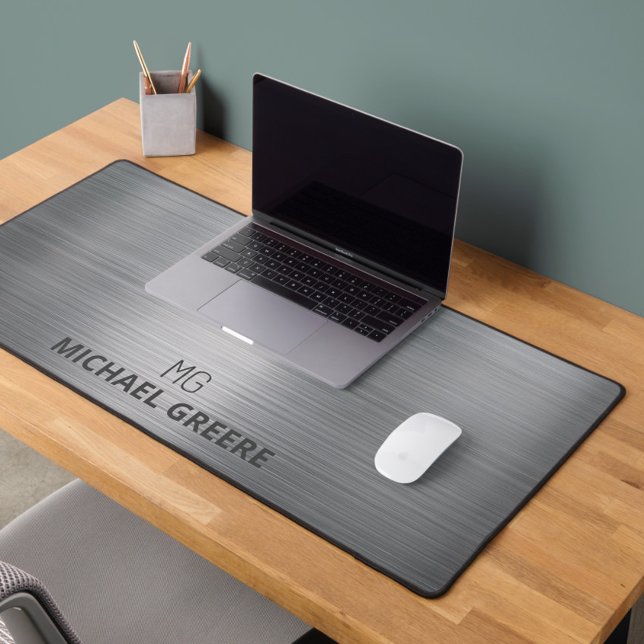 Mat de bureau monographique gris professionnel (Créateur téléchargé)