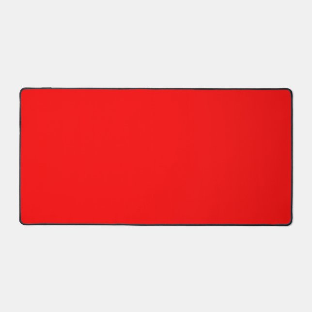 Mat de bureau rouge personnalisé pour la maison ou (Recto)