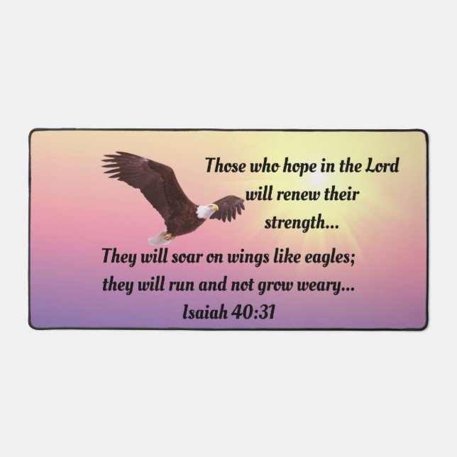 Mat de bureau volant d'aigle (Recto)