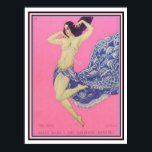 Mata Hari Art Deco Print Poster<br><div class="desc">Vintag Art Deco Dance Poster von Mata Hari</div>