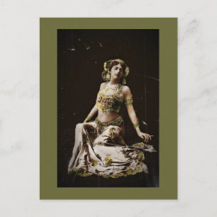 Mata Hari in Haremskostüm Postkarte