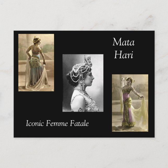Mata Hari Postkarte (Vorderseite)