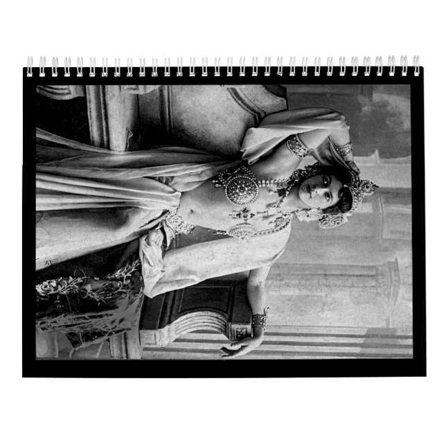 Mata Hari – Vintage  Kalender (Rückseite)