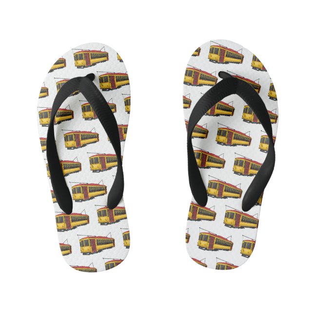 Mata Troley Cartoon Illustration Kinderbadesandalen (Fußbett)