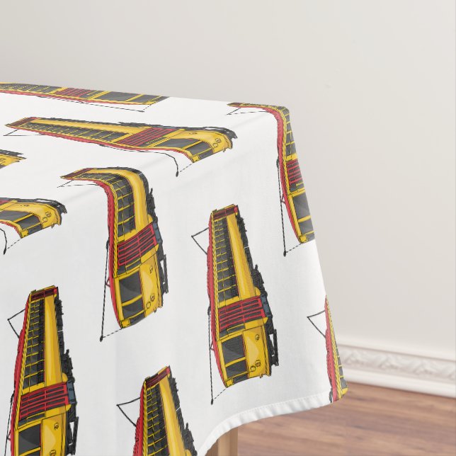 Mata Troley Cartoon Illustration Tischdecke (Beispiel)