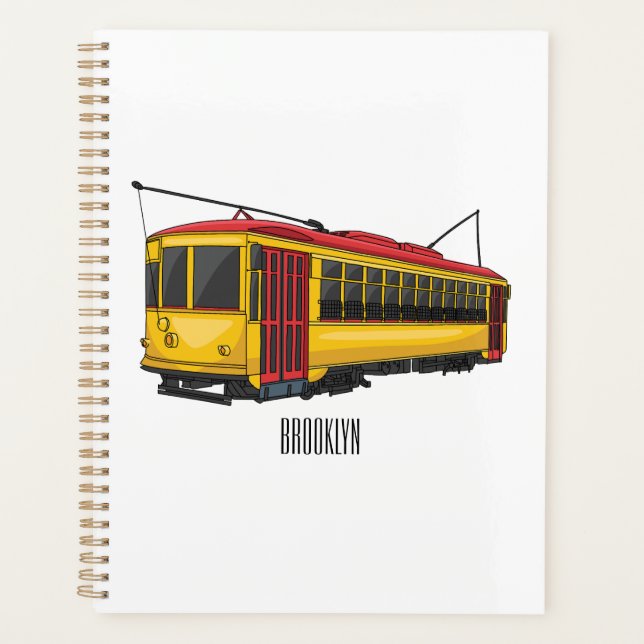 Mata trolley cartoon illustration planer (Vorderseite)
