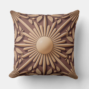 Matahari Radiance Relief 3D-Batikmuster Kissen