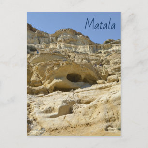 Matala Rocks Postcard Postkarte