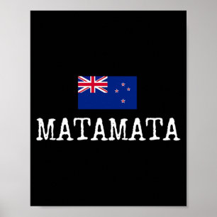 Matamata Neuseeland Souvenir Aotearoa Frauen Männe Poster