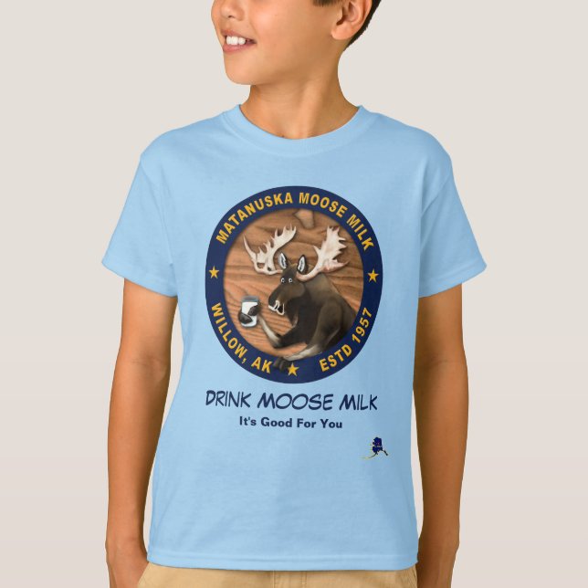 Matanuska-Elchmilch T-Shirt (Vorderseite)