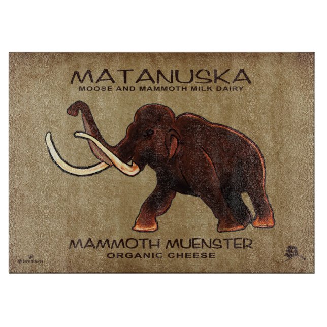 Matanuska Mammoth Münster Cheese Schneidebrett (Vorderseite)