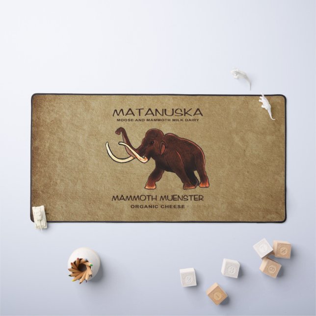 Matanuska Mammoth Münster Cheese Schreibtischunterlage (Kindertisch)